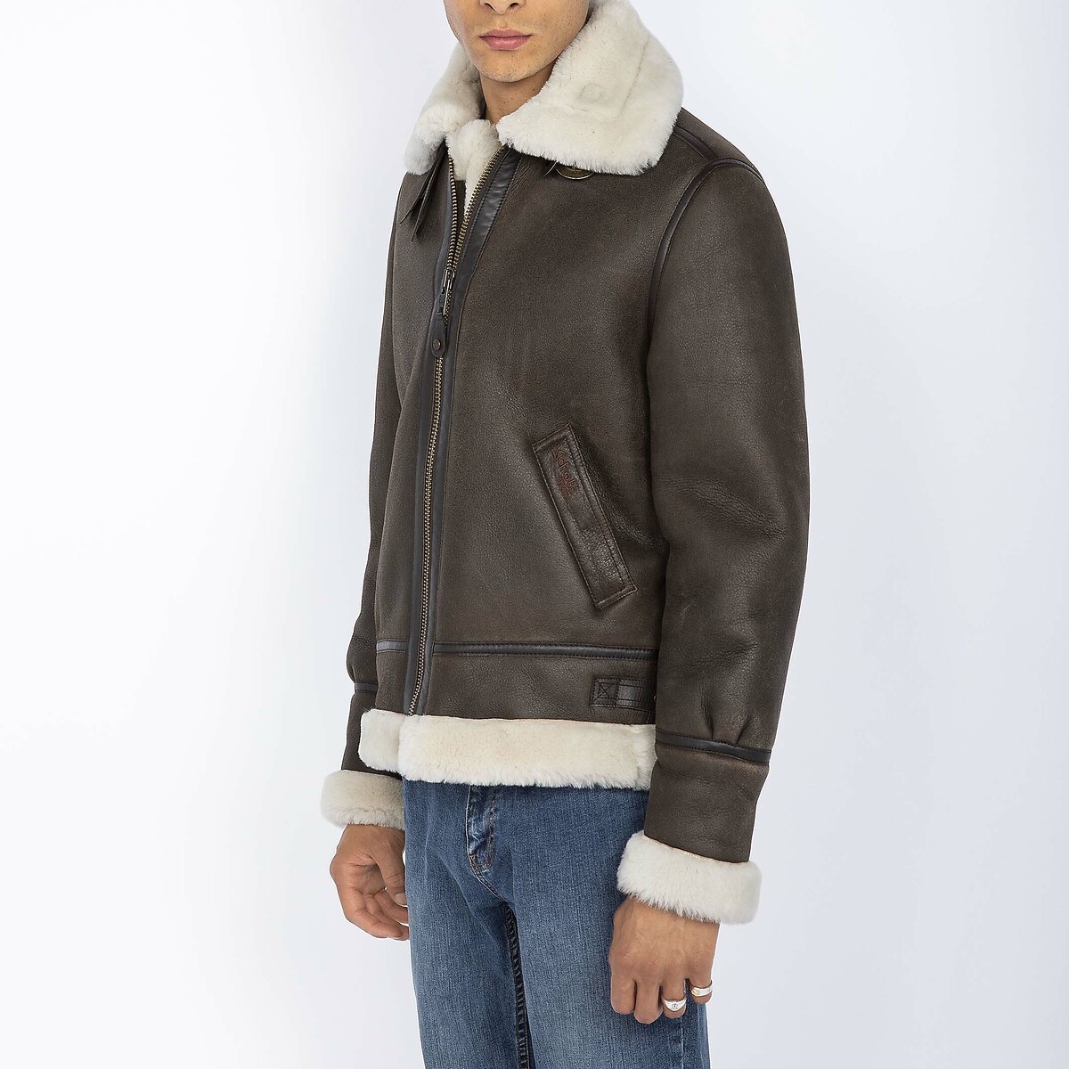 LC 1259 Leather Bomber Jacket brown, SCHOTT