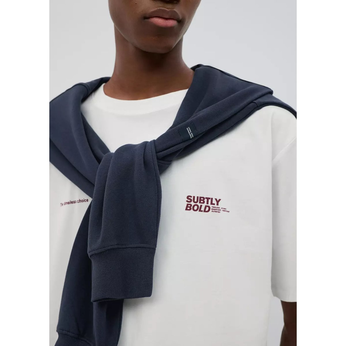 T-shirt coton imprimé graphique blanc cassé, MANGO TEEN