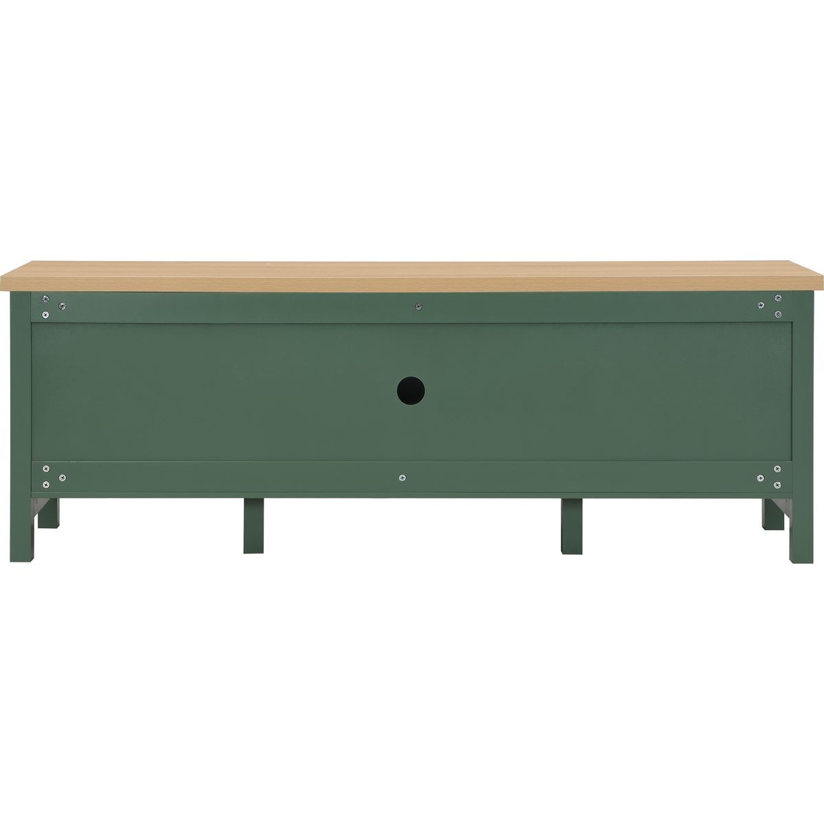Meuble TV 2 portes - SANA vert, HOMIFAB