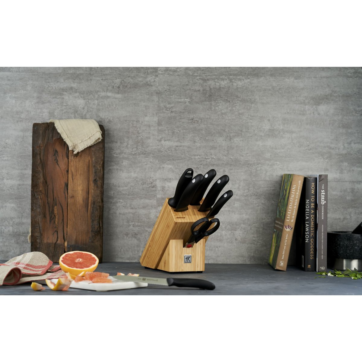 Bloc de Couteaux Style 8 pièces Bambou nature, ZWILLING