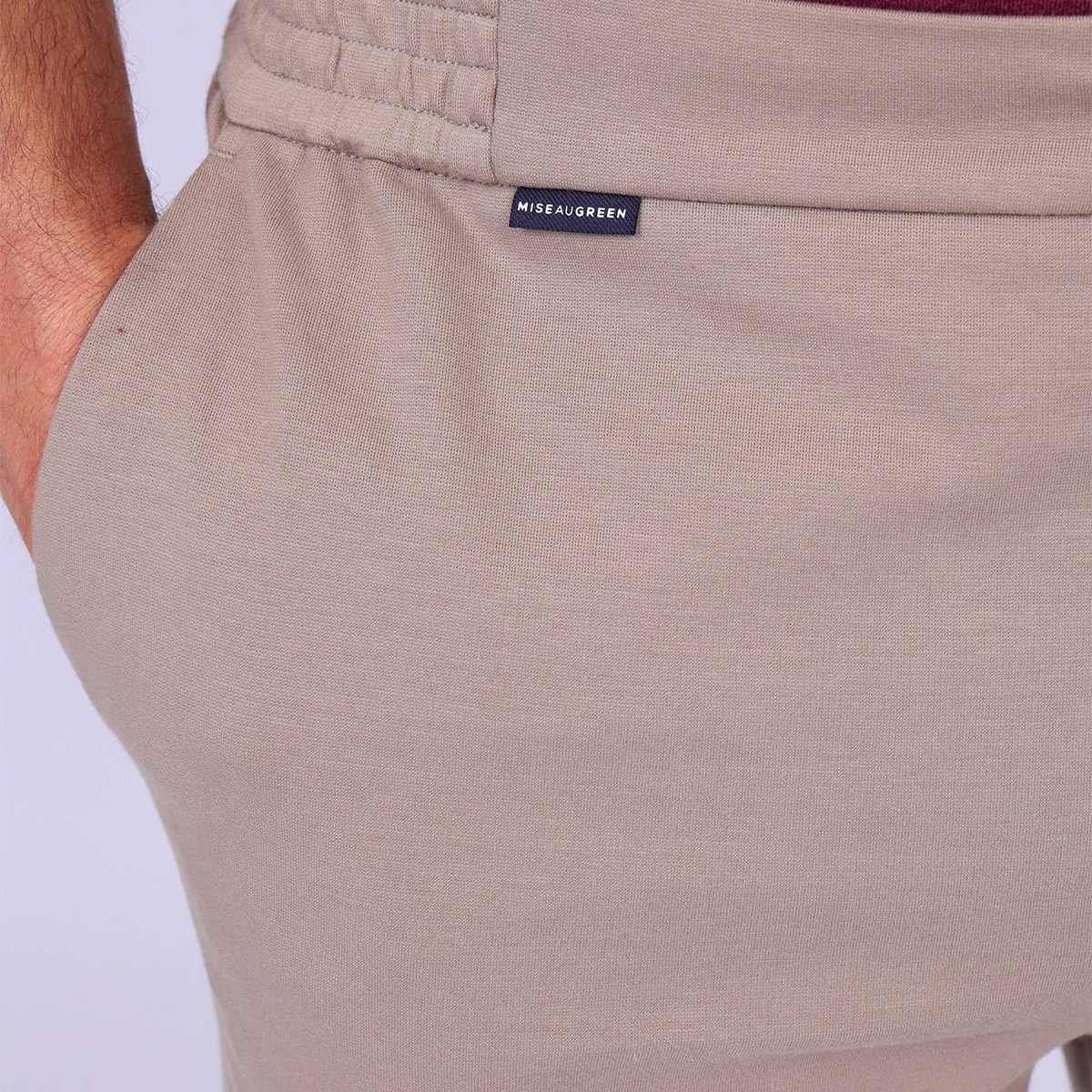 Chino maille beige, MISE AU GREEN