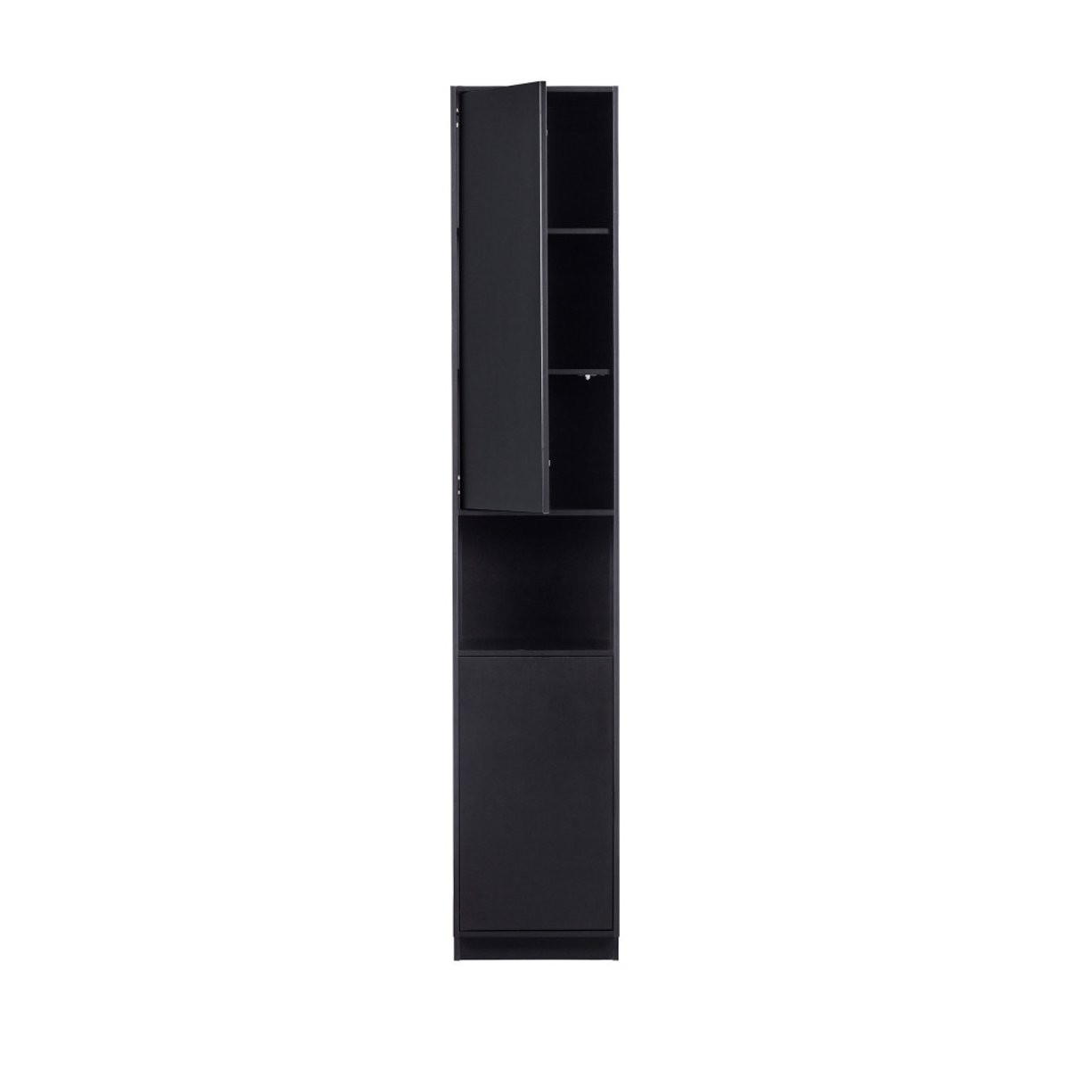 Colonne de rangement en bois massif de pin L40cm- FINCA noir, WOOOD