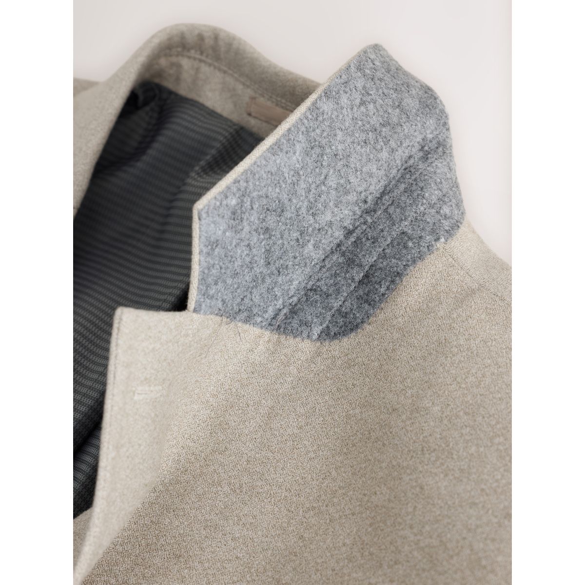 Veste de costume près du corps en flanelle écru, NEXT