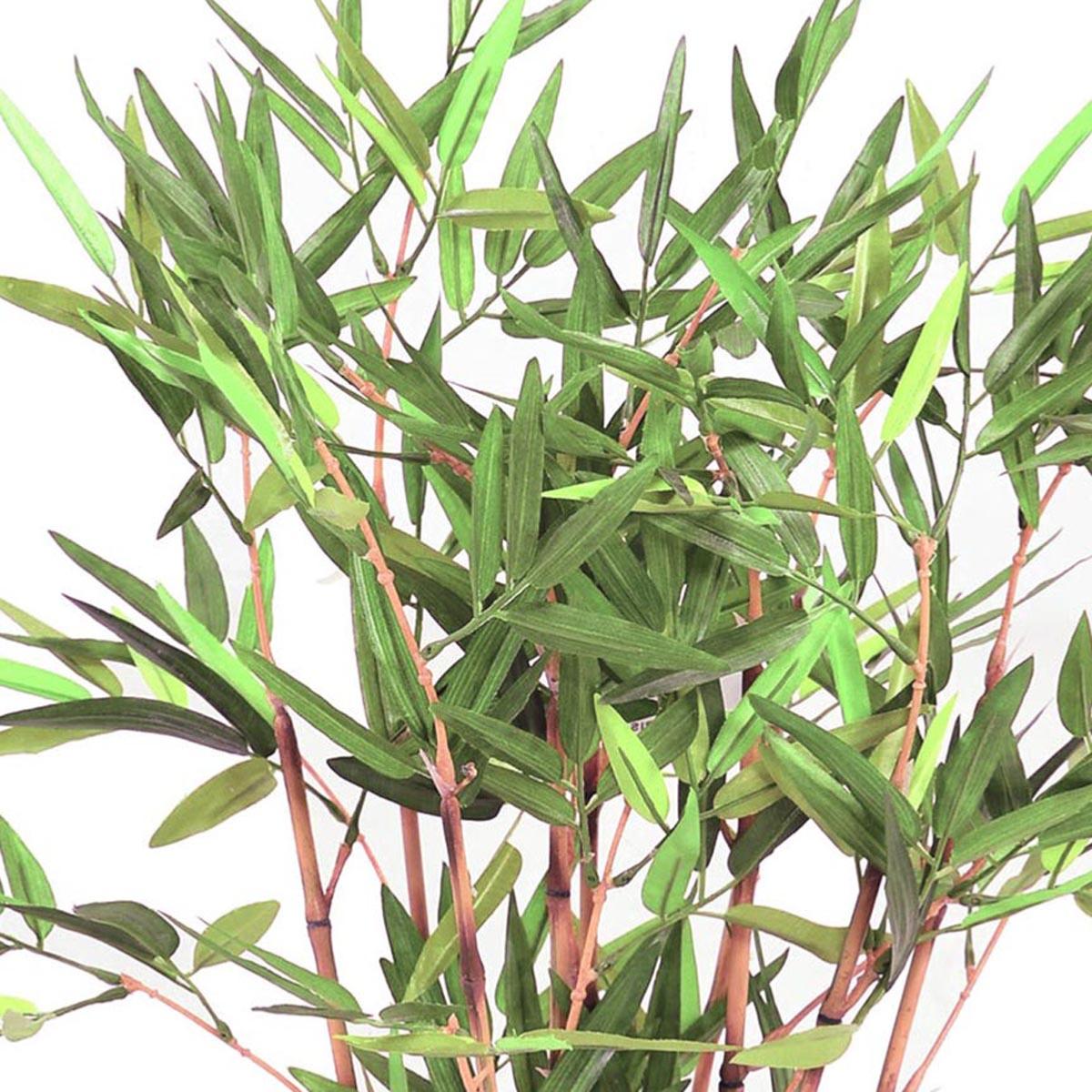 Bambou Artificiel finition mousse verte H 60 vert, ARTIFICIELLES
