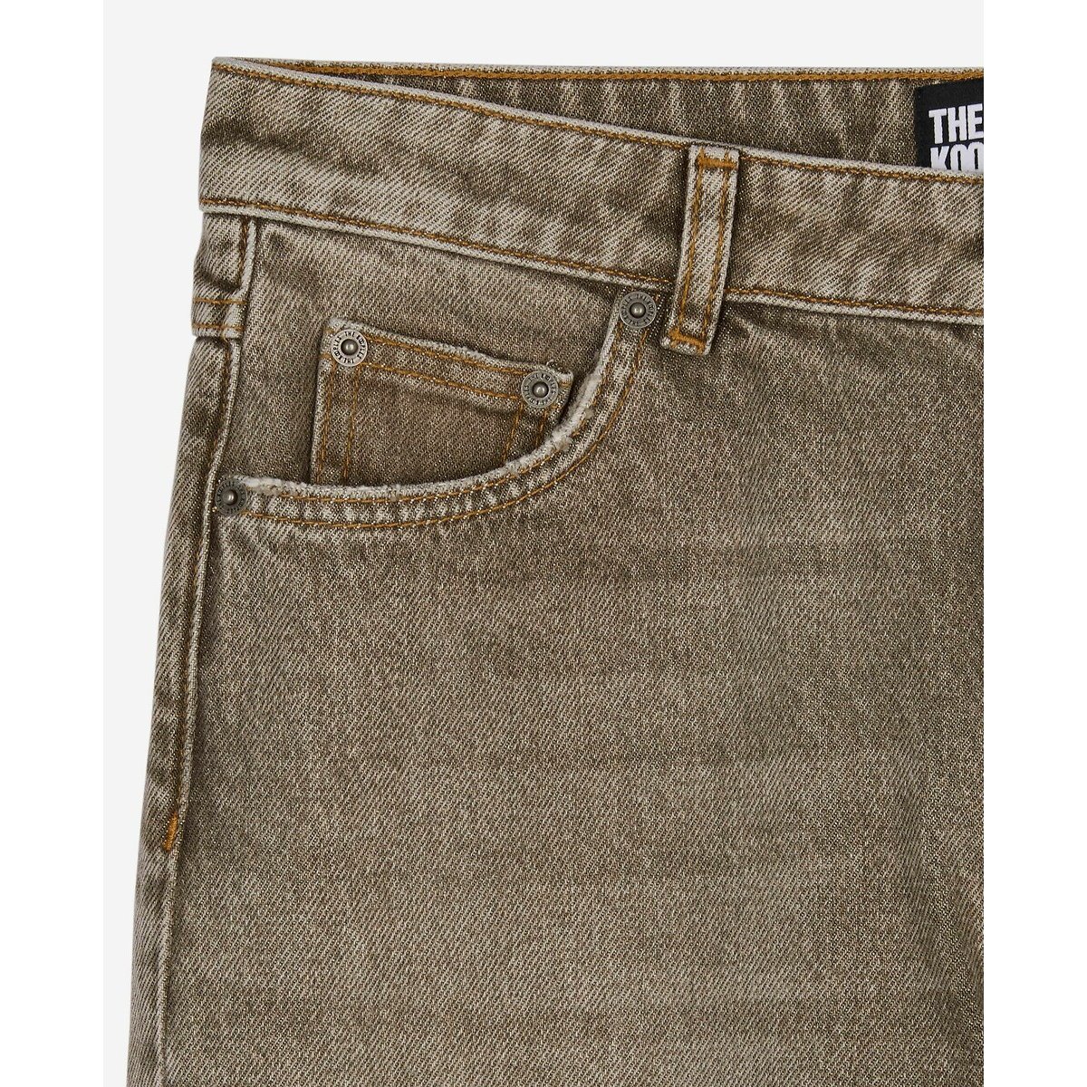 Denim Straight Jeans olive, THE KOOPLES