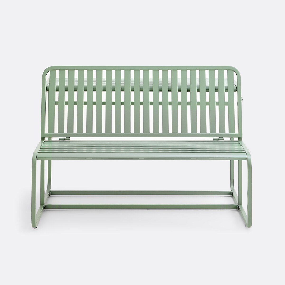 Talia Steel Garden Table Bench sage green, LA REDOUTE INTERIEURS