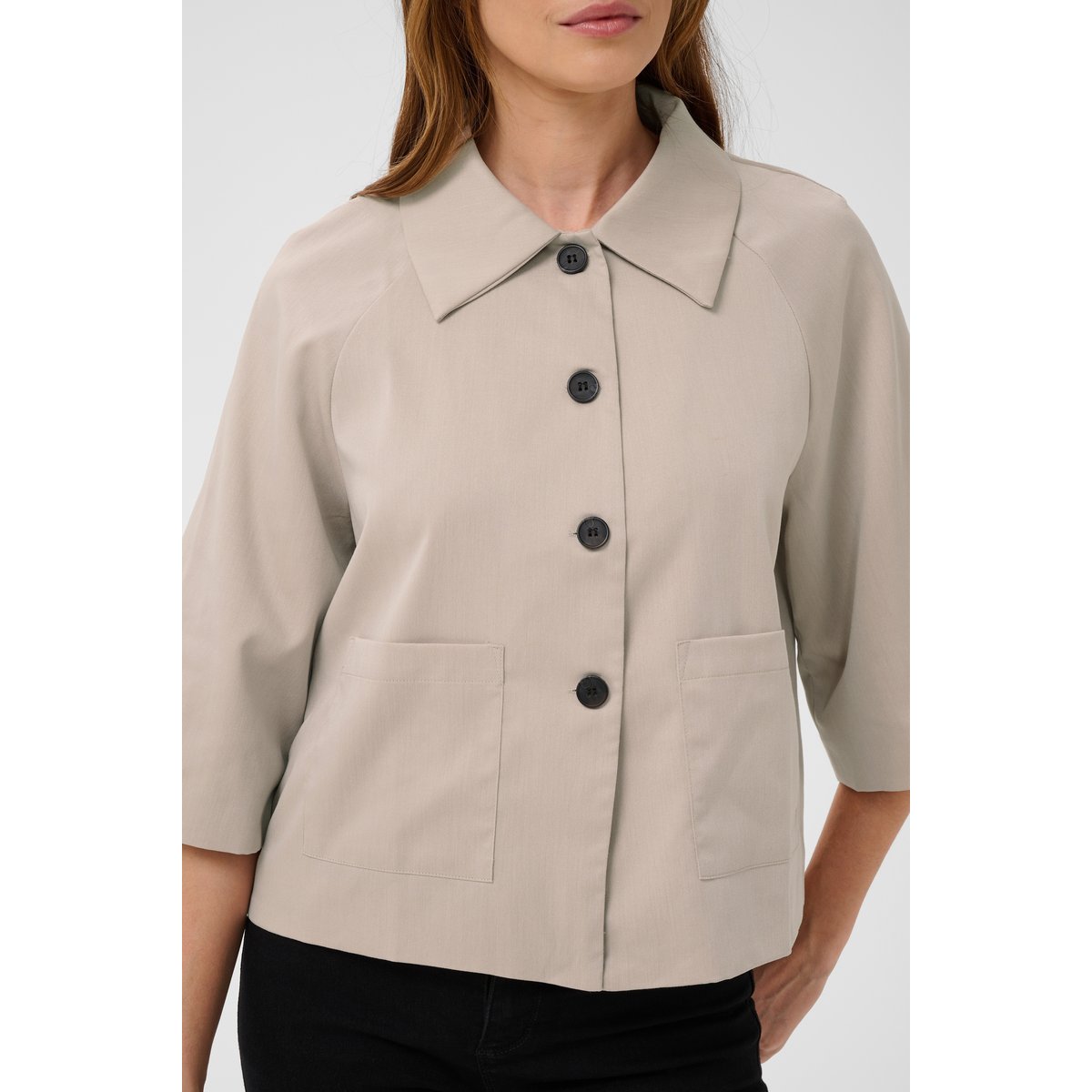 Veste feather gray melange cc, KAFFE