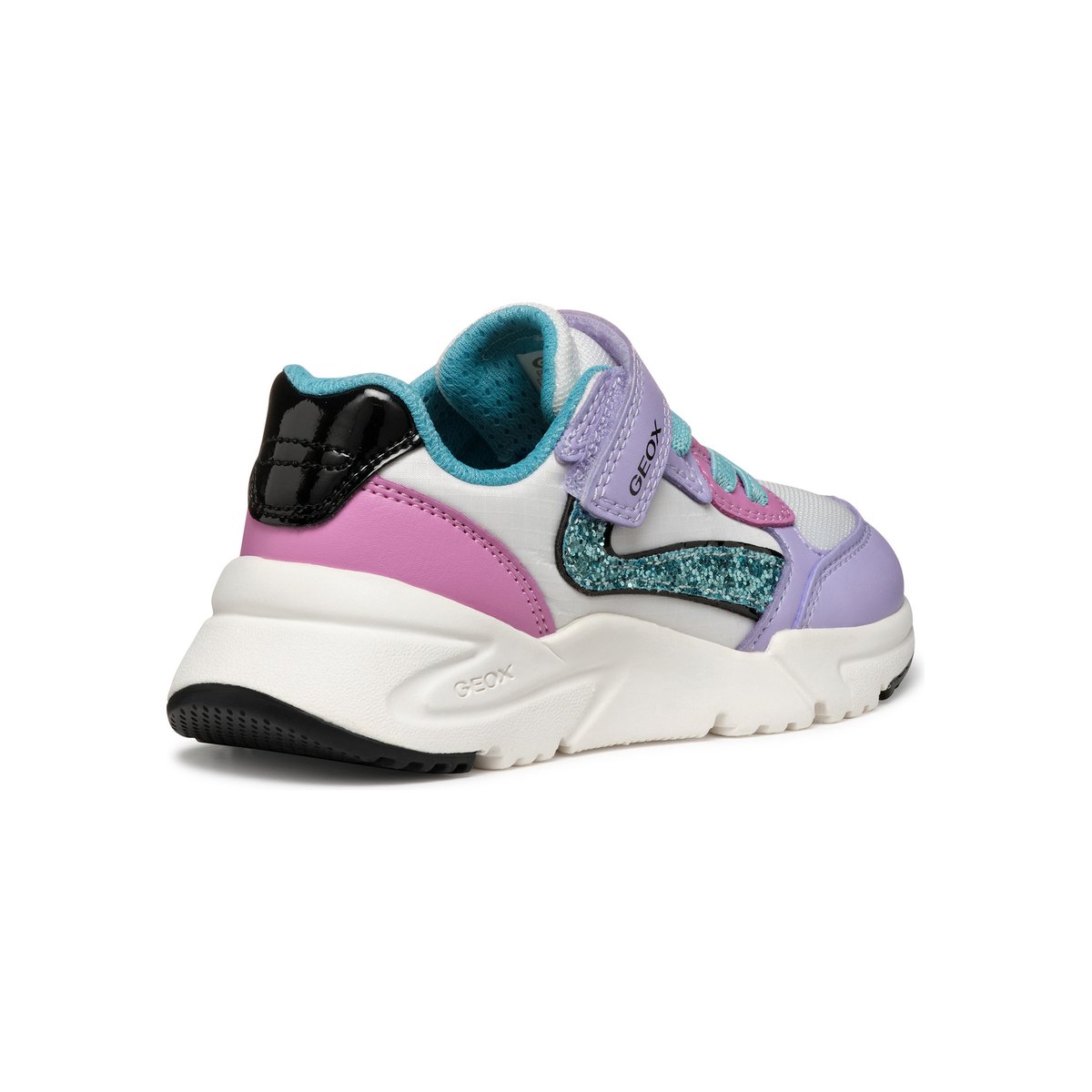 Baskets J LOFTUS lilas/turquoise, GEOX