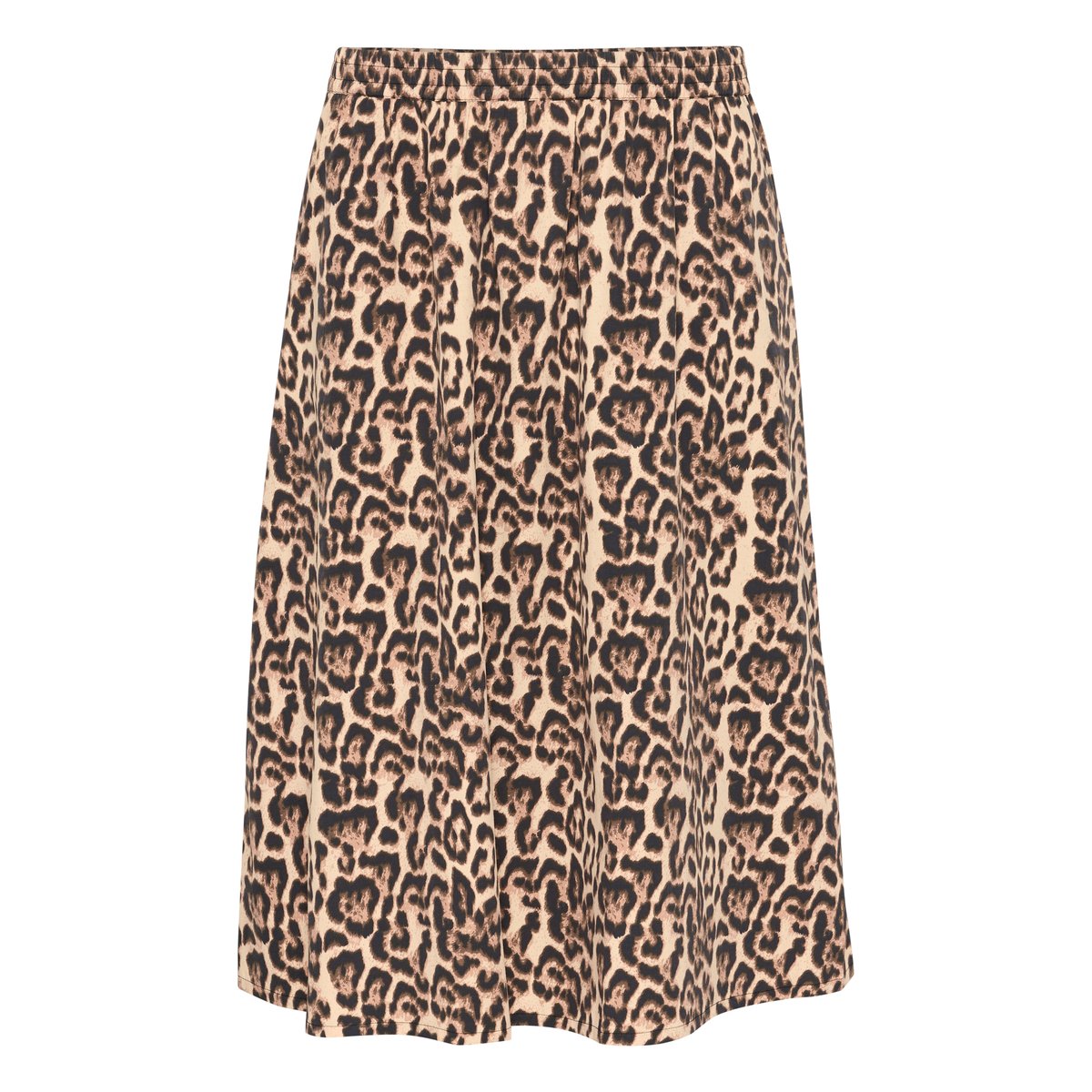 Skirt imprimé natural leopard, KAFFE CURVE