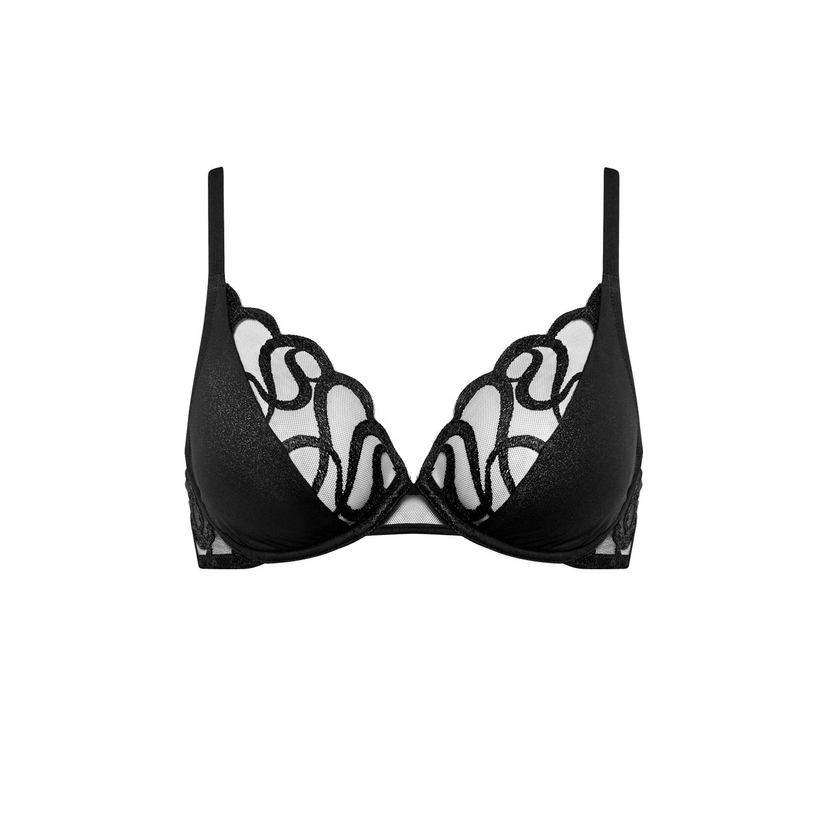 Soutien-gorge armaturé SHINY SECRET noir, LISCA