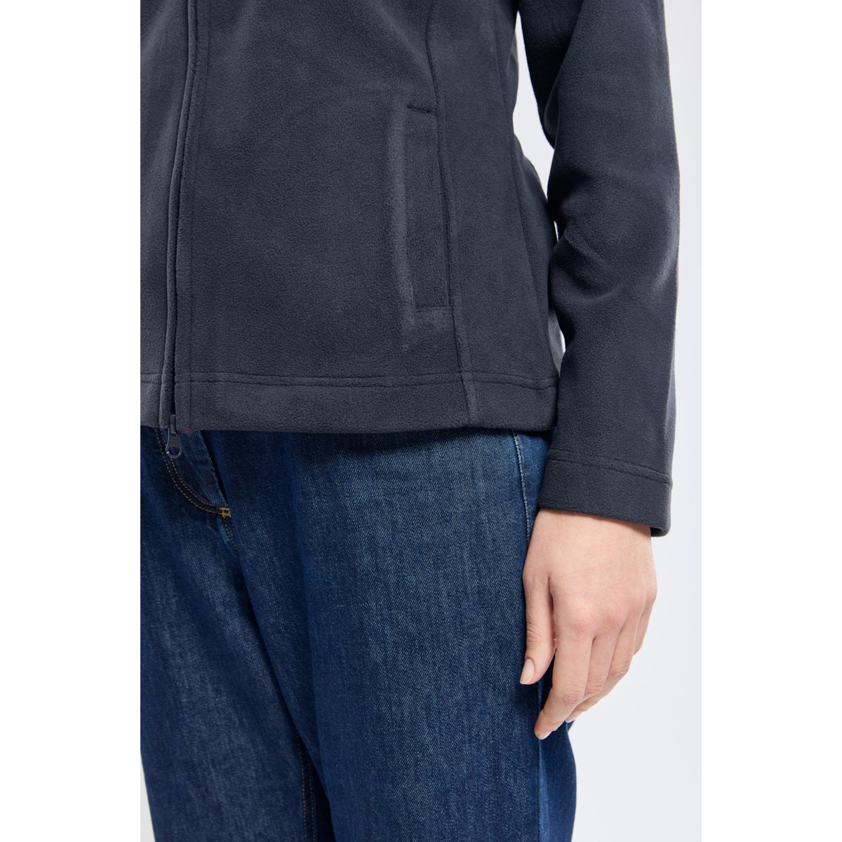 Veste polaire double zip à col montant r.navy/blanc/r.navy, ARMOR-LUX