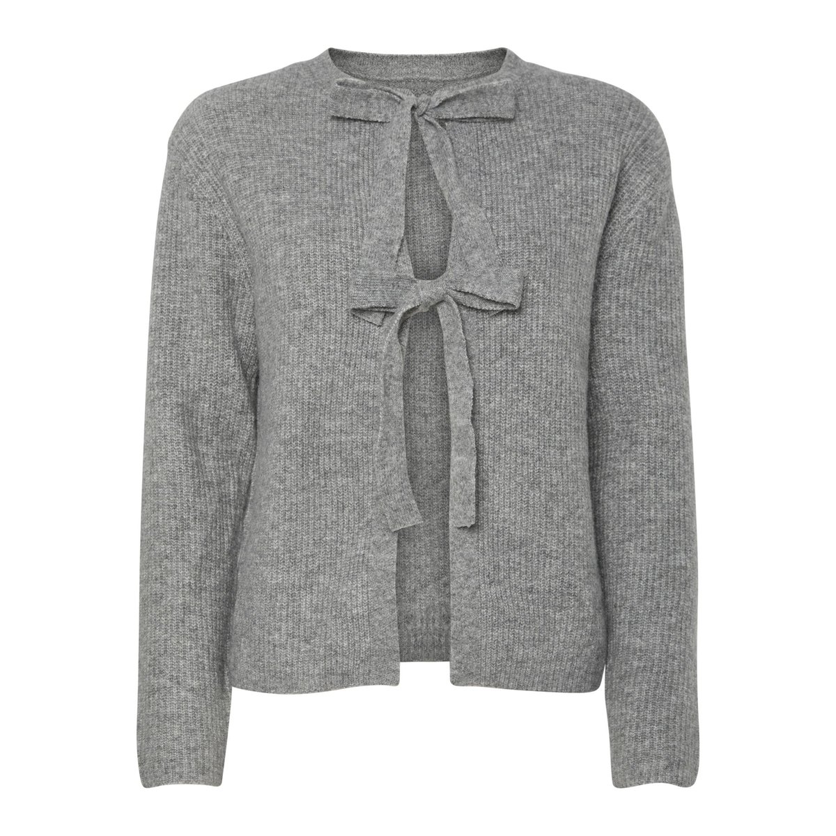 Cardigan medium grey melange, PIECES