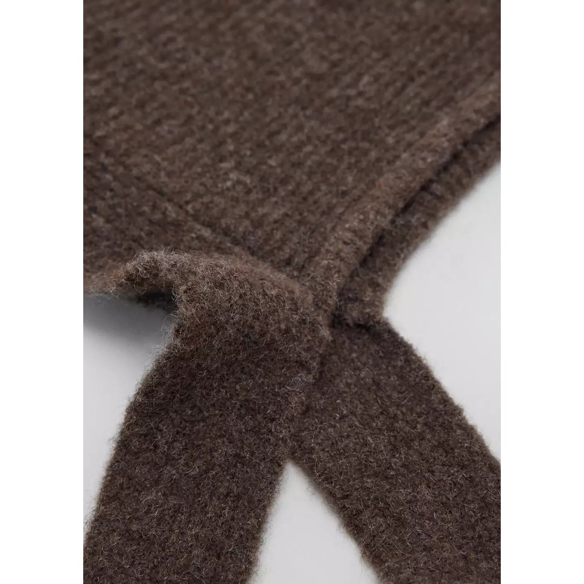 Bonnet en maille unie chocolat, MANGO BABY