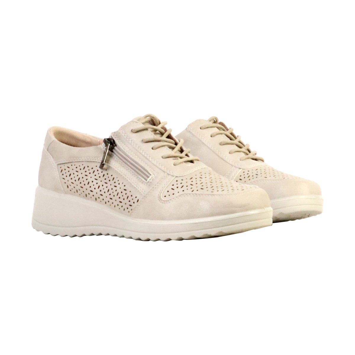 Basket Cuir Lbs argent/silver, ENZA NUCCI