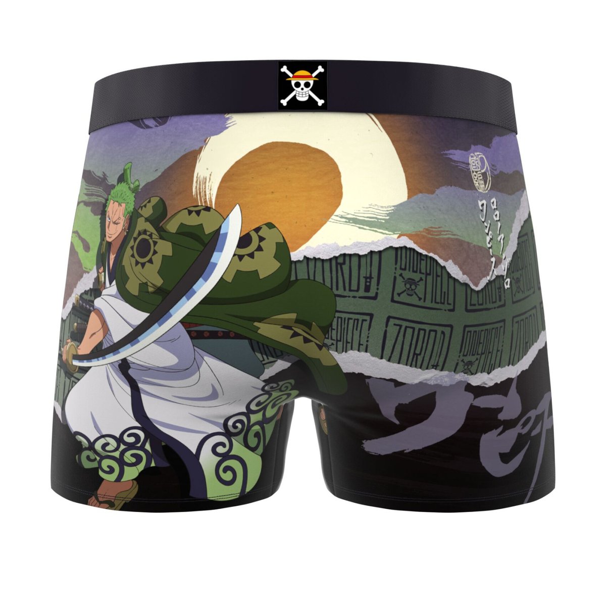 Lot De 4 Boxers One Piece rouge/noir/orange/vert/violet, FREEGUN