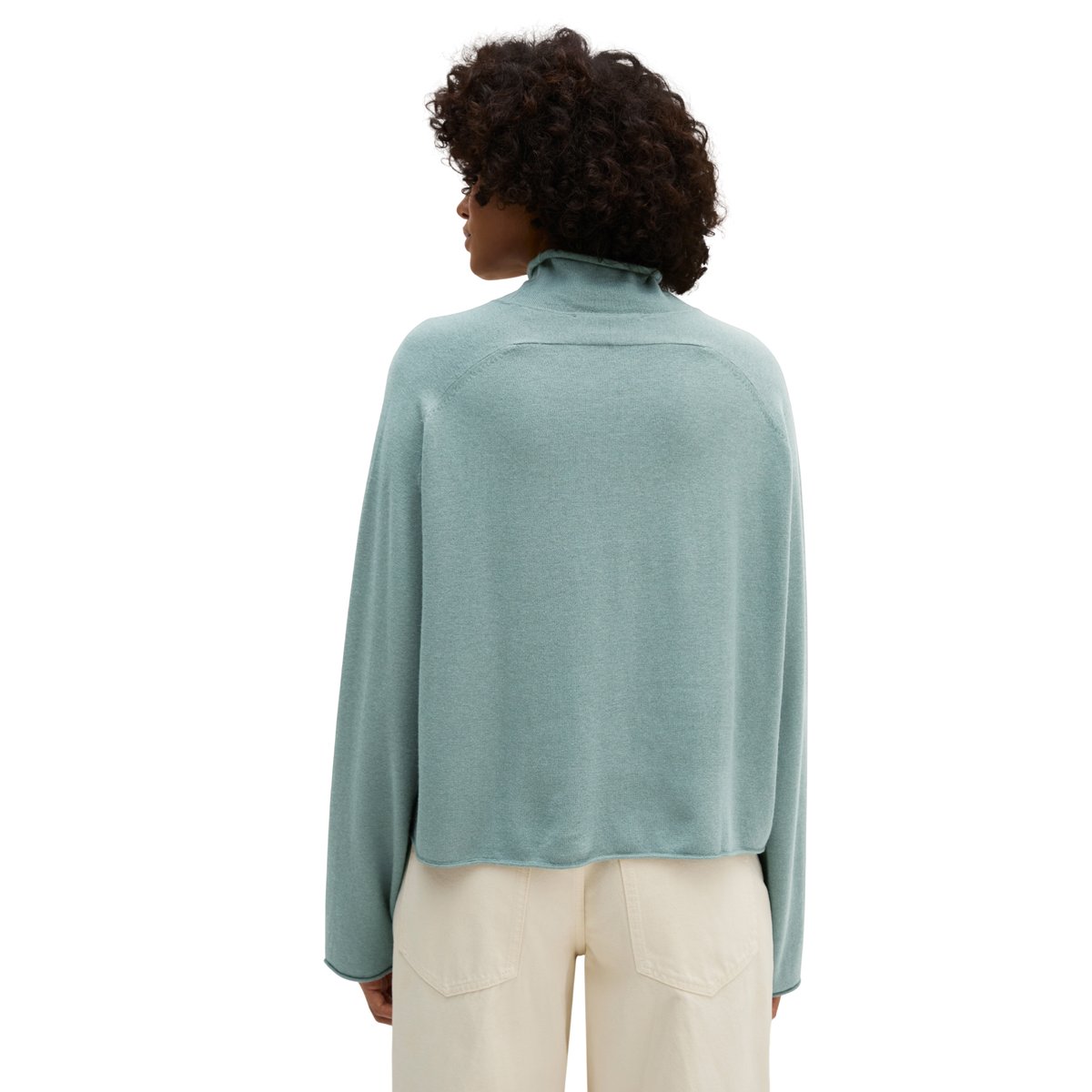 Pull coupe classique en mélange de laine vierge douce bleu clair, MARC O'POLO