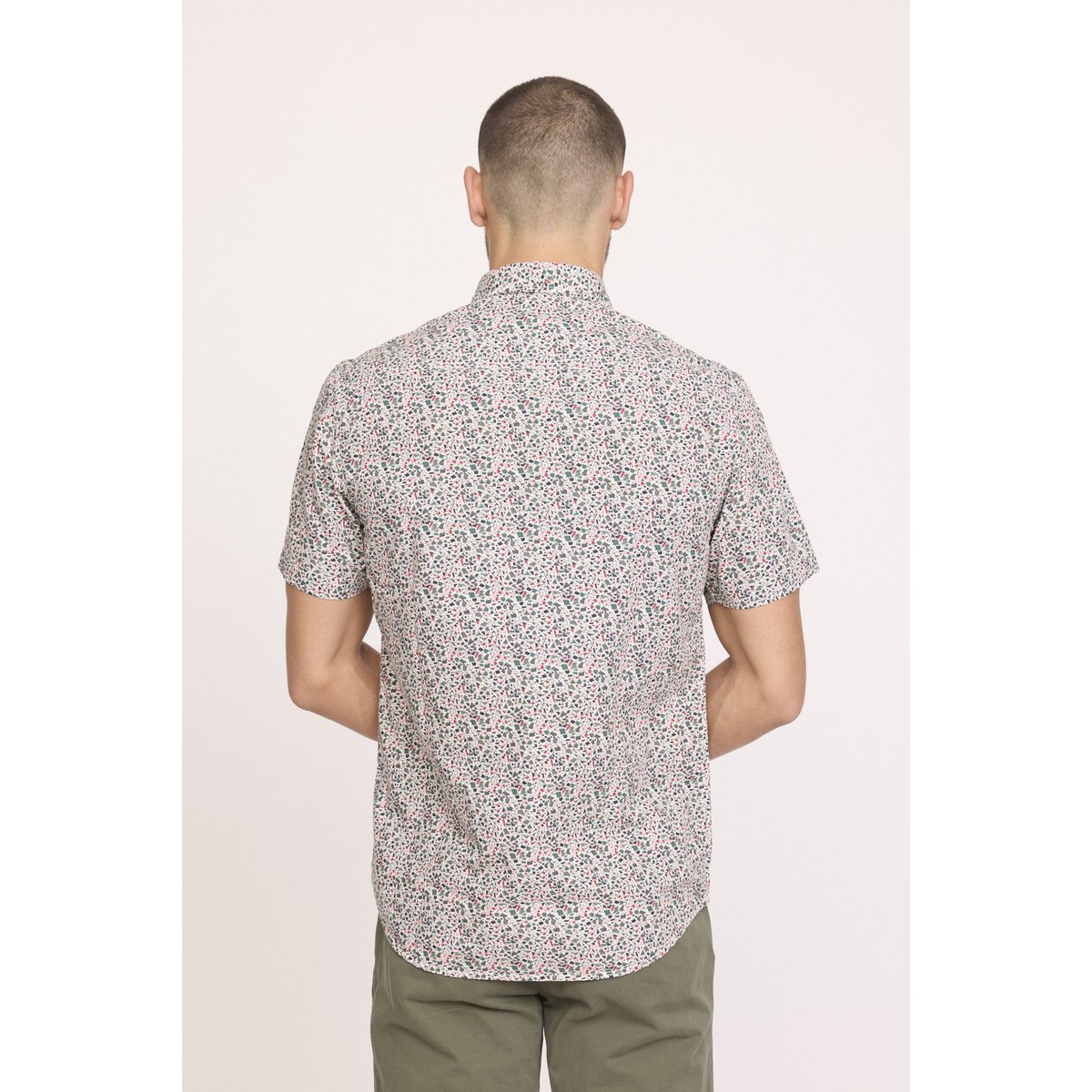 Chemise manches courtes coton regular DOMIL vert, LEE COOPER