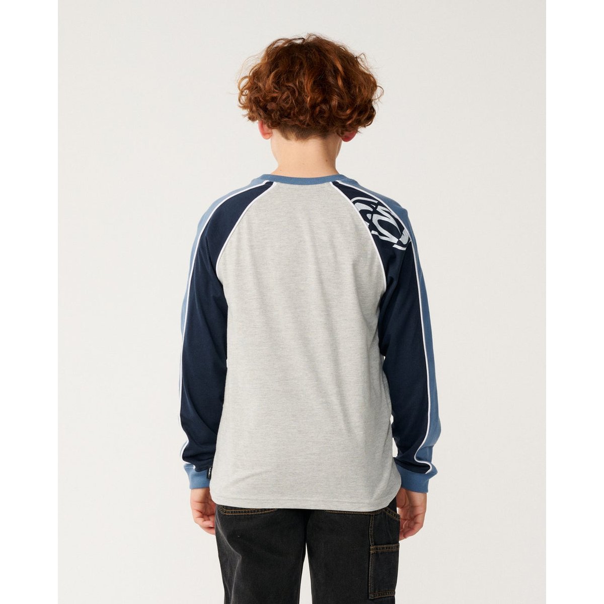T-shirt enfant à manches longues ARCHIVE PANEL grey marle, RIP CURL