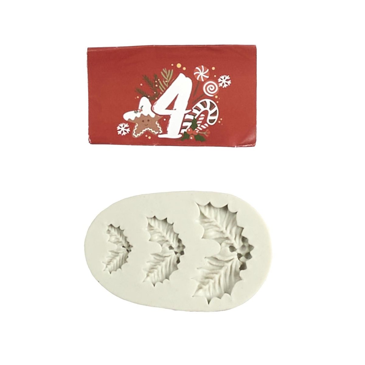 Calendrier de l'Avent Pâtisserie – Roue Déco Gâteaux de Noël 8 Compartiments rouge, TOILINUX