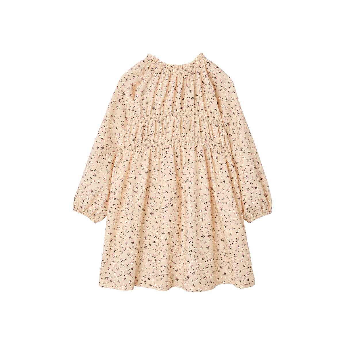 Robe courte manches longues écru, VERTBAUDET