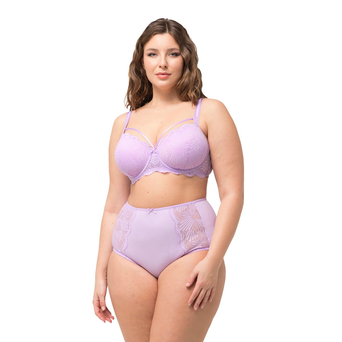 Soutien-gorge à armatures et bonnets souples lilas, ULLA POPKEN