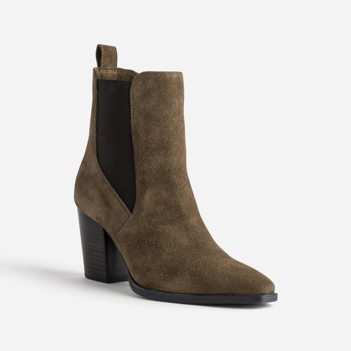 Boots À Talon en cuir NAILY taupe, ERAM