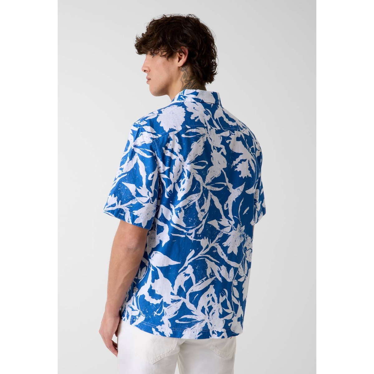 Chemise À Imprimé Intégral blau multi, GUESS