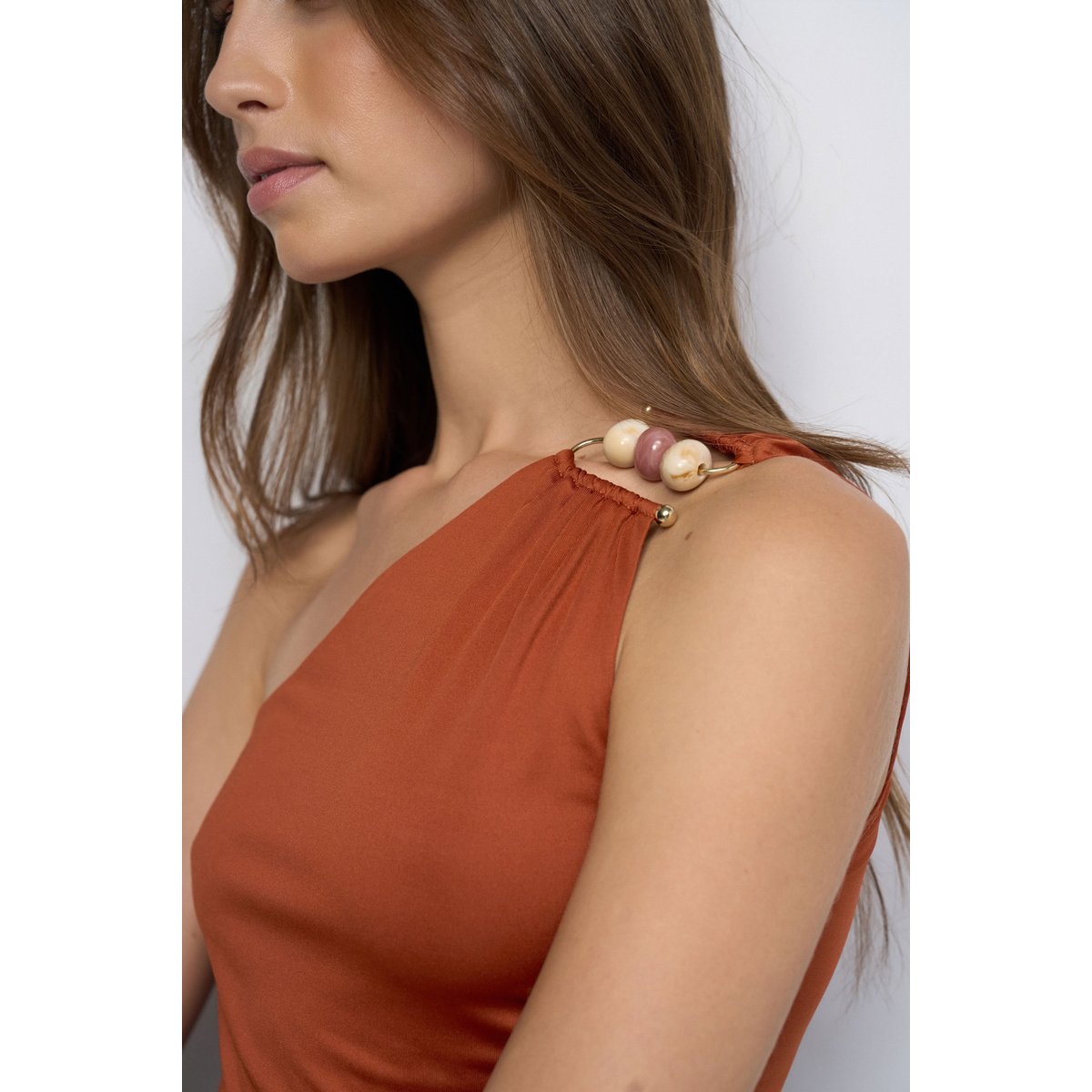 TOP ASYMÉTRIQUE orange, SALSA JEANS