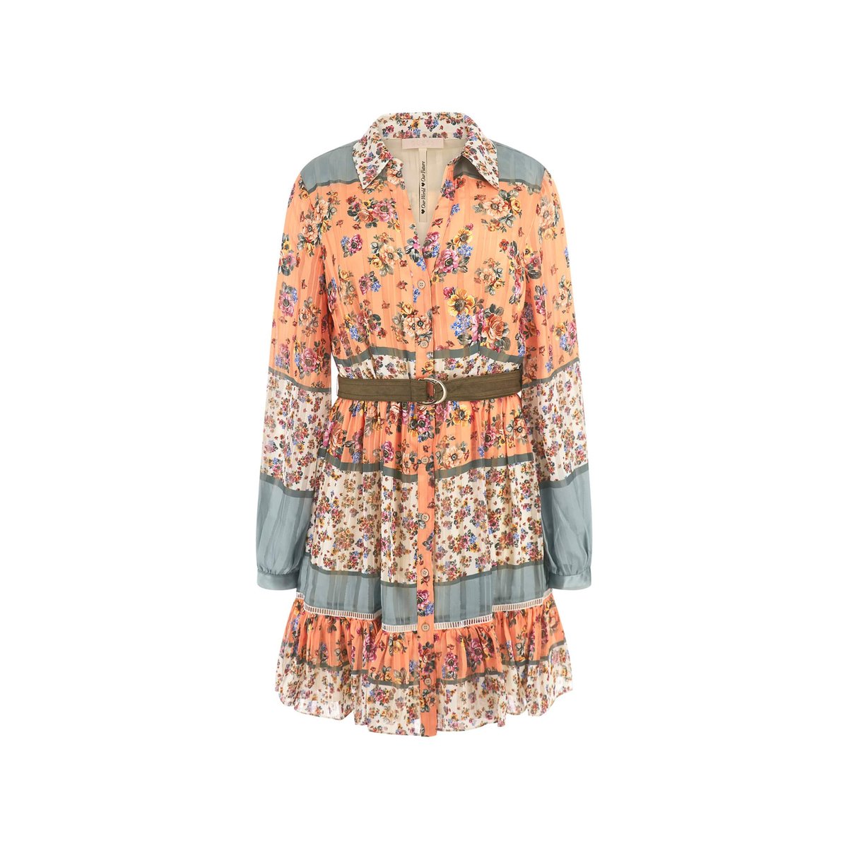Mini Robe Imprimé Floral orange florale, GUESS
