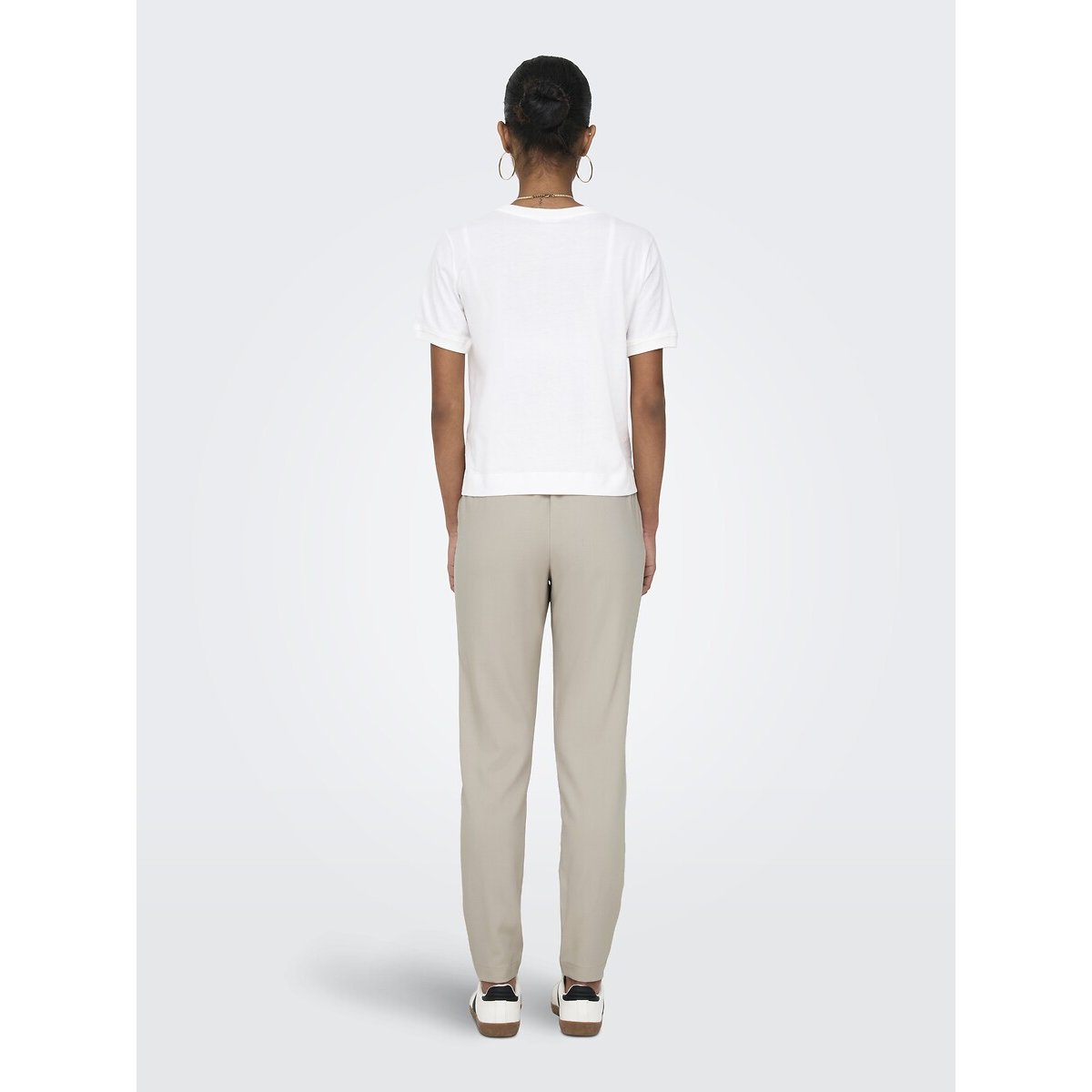 Tapered Cigarette Trousers ecru , ONLY