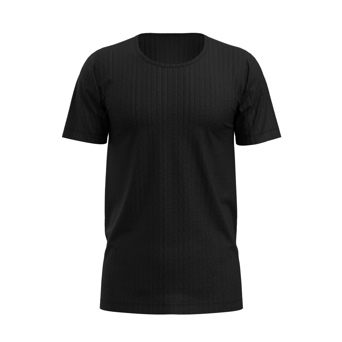 T-shirt manches courtes Coton PURE & STYLE noir, CALIDA