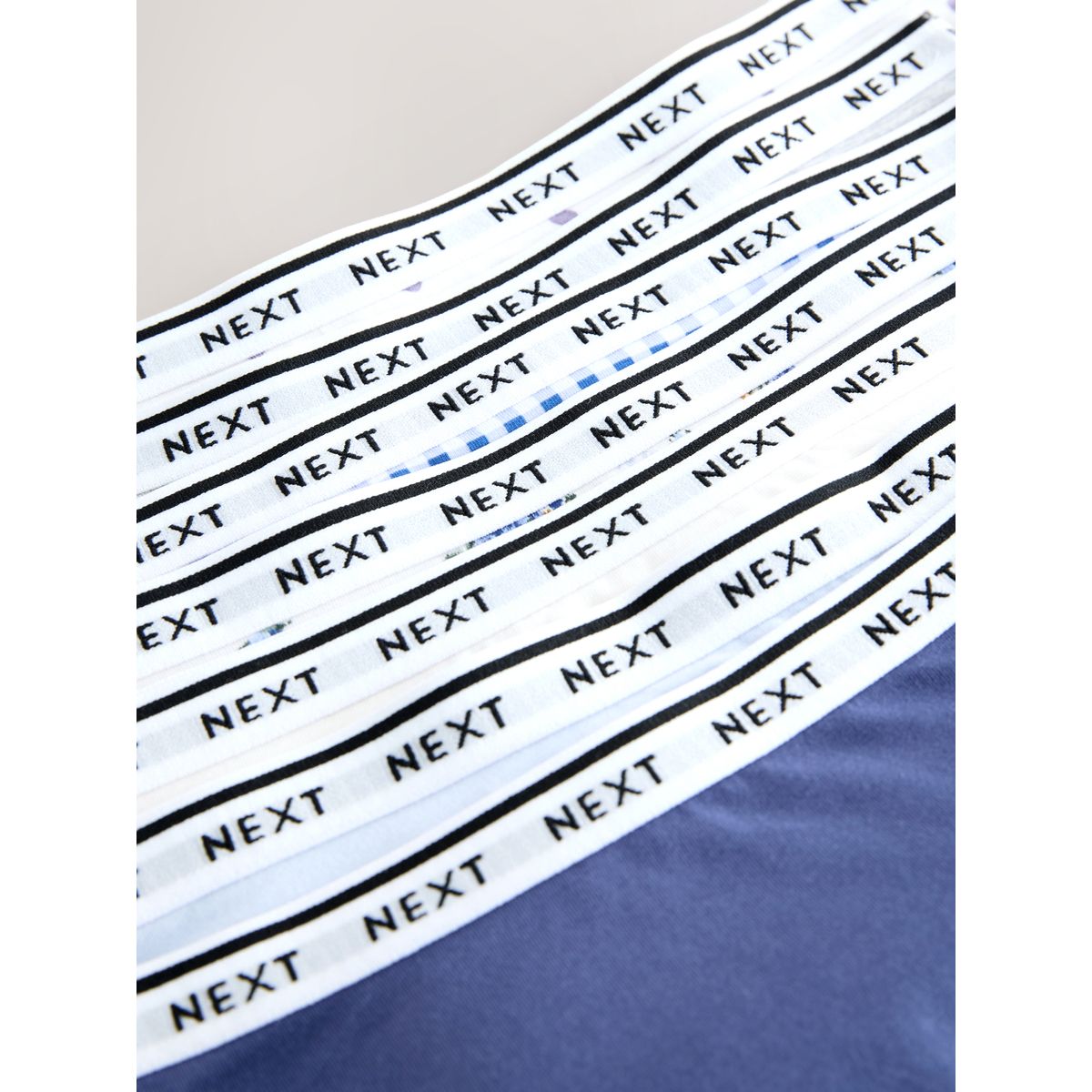 Culotte en coton à logo, lot de 7 bleu/blanc, NEXT
