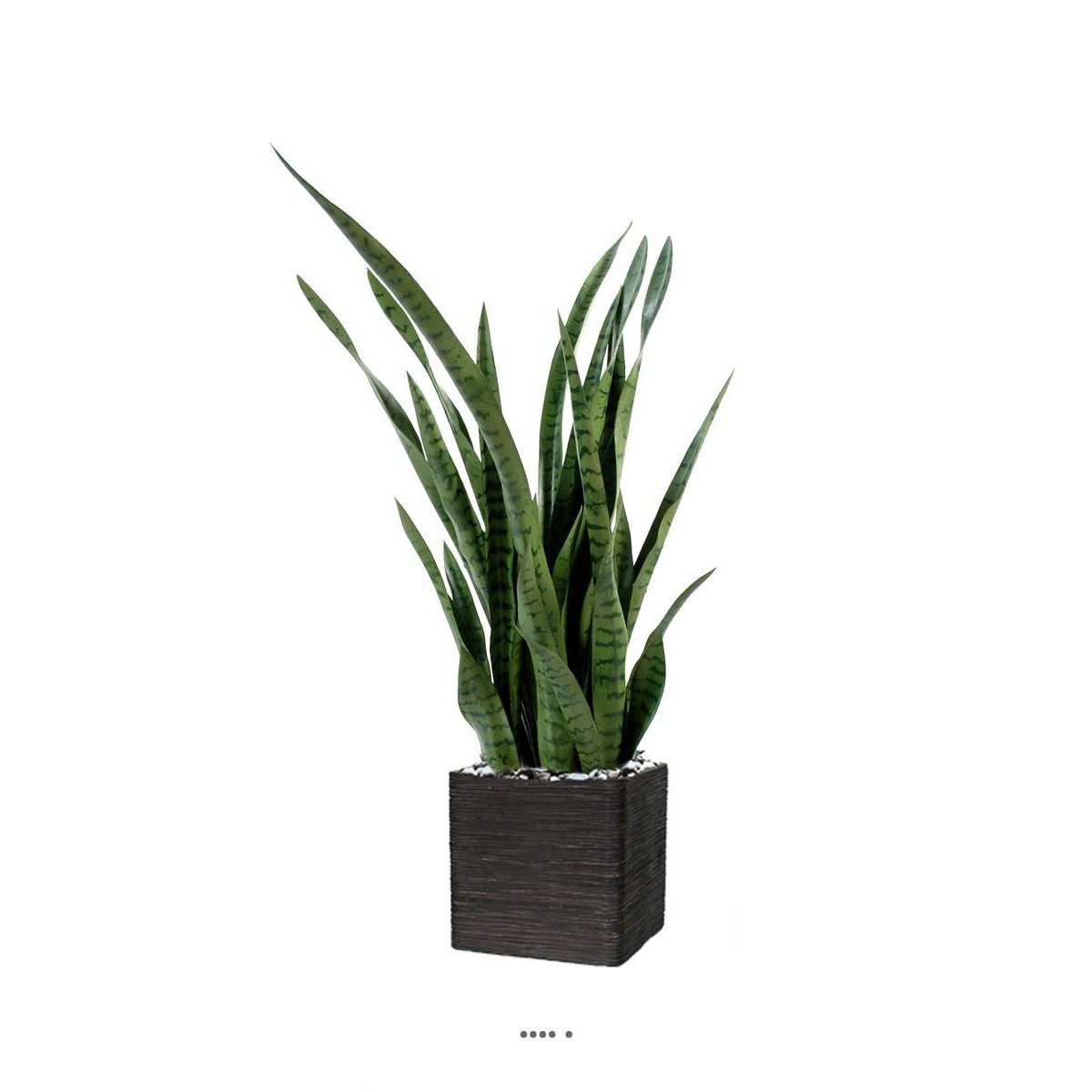Sansevieria artificiel en pot H 110 cm vert, ARTIFICIELLES