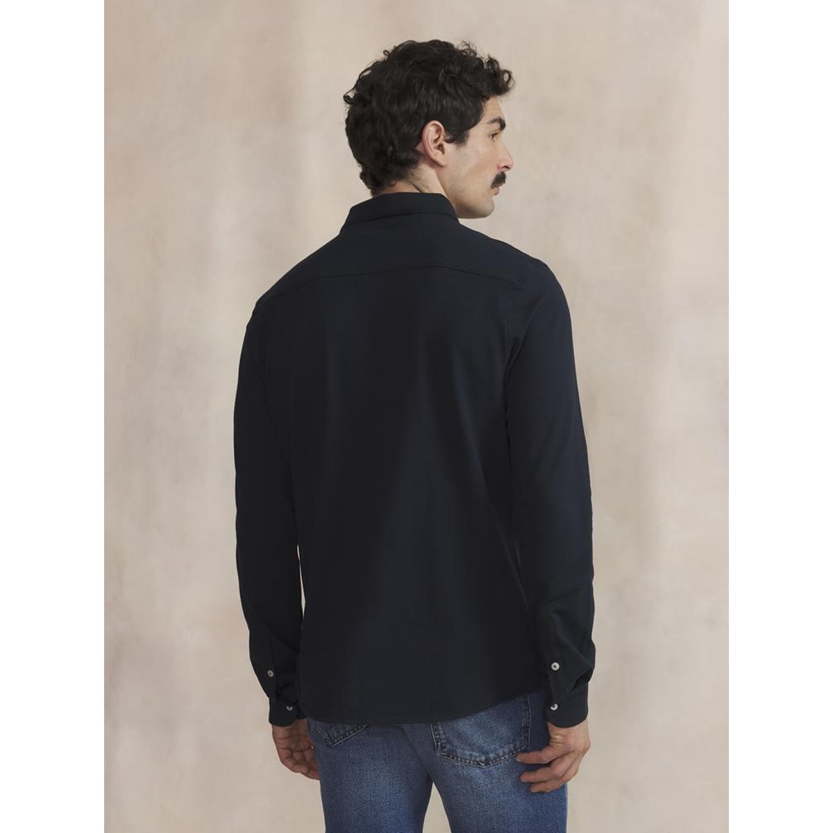Chemise manches longues YVAINCHE marine, TBS