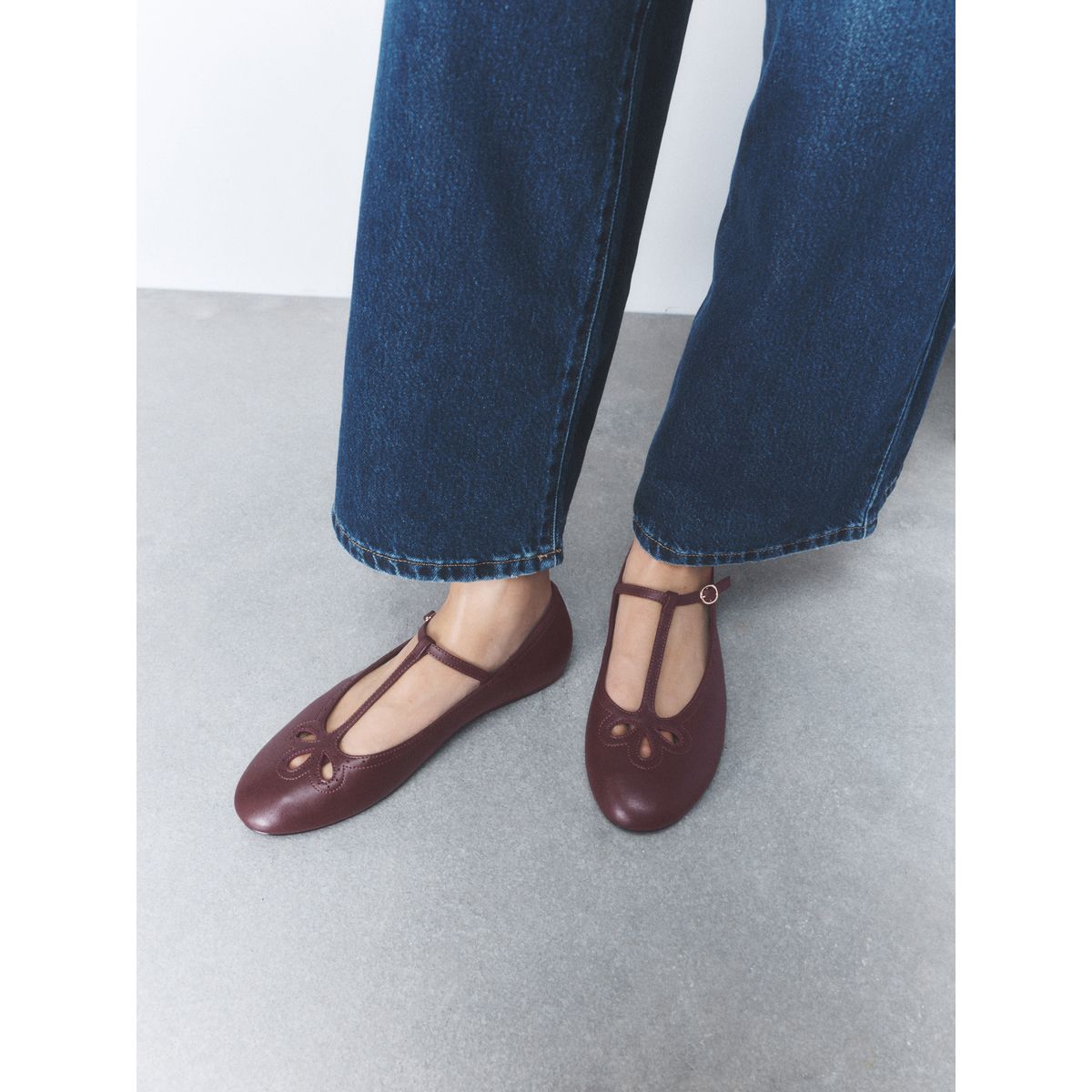 Babies en cuir forever comfort® prune, NEXT