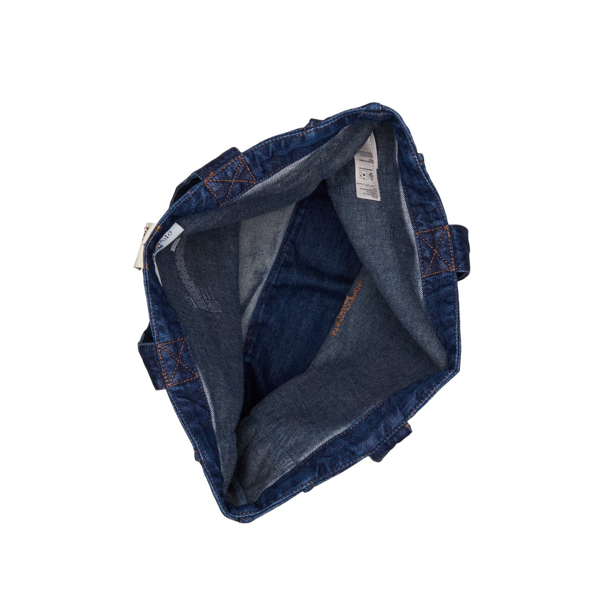 Grand sac cabas en denim réalisé avec Orange Fiber bleu, MARC O’POLO DENIM