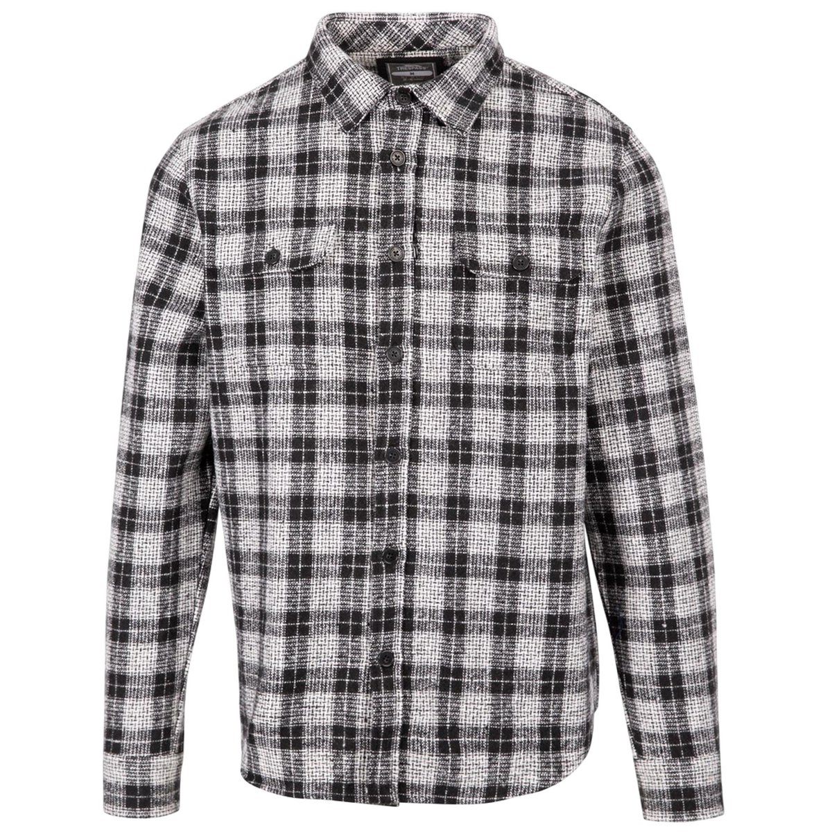 Chemise manches longues motif/style à carreaux PORTLAW noir, TRESPASS