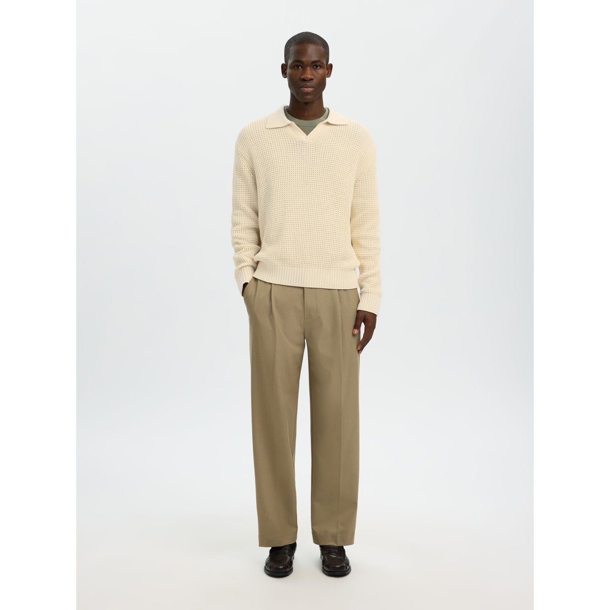 Polo blanc - angora, SELECTED