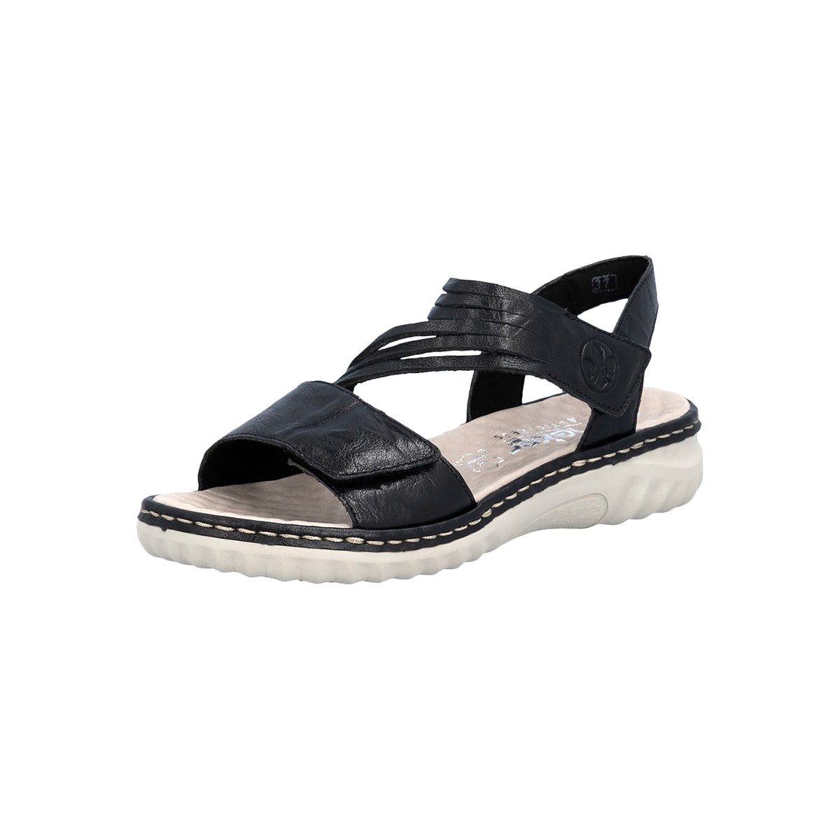 Sandales Cuir noir, RIEKER