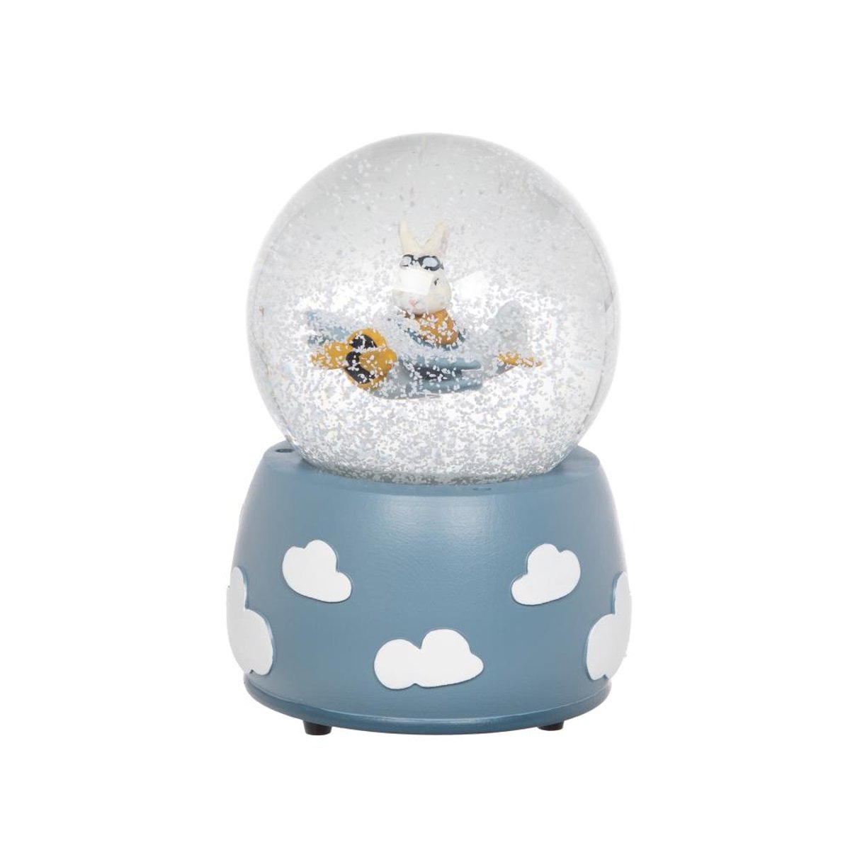 Boule à neige musicale Avion bleu, AMADEUS LES PETITS