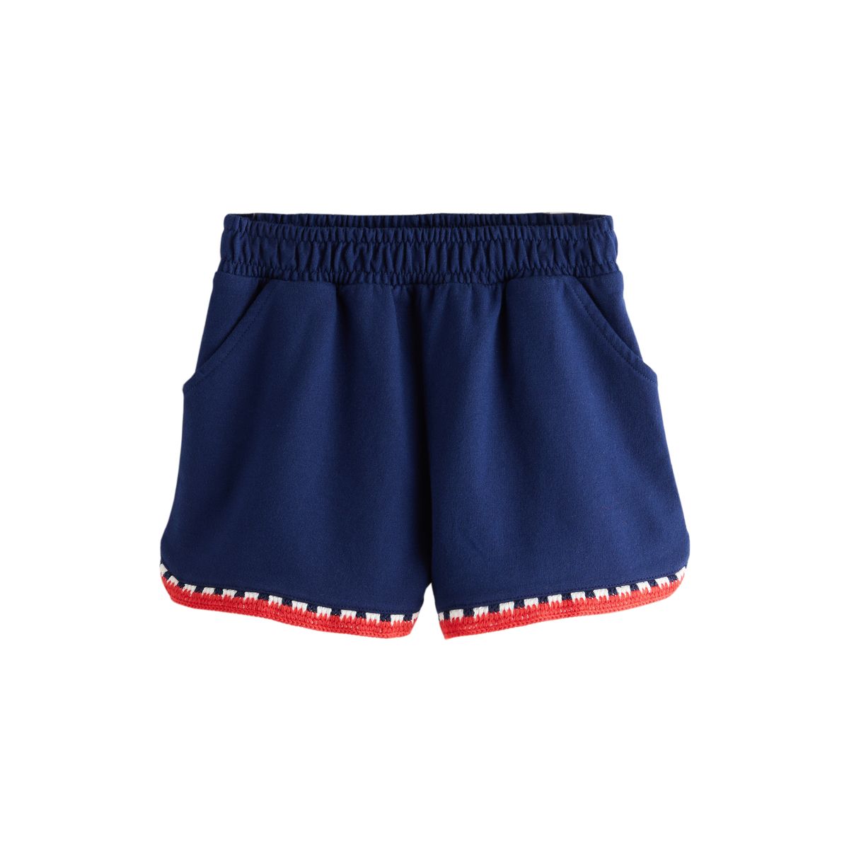 Short avec finitions au crochet bleu marine, NEXT