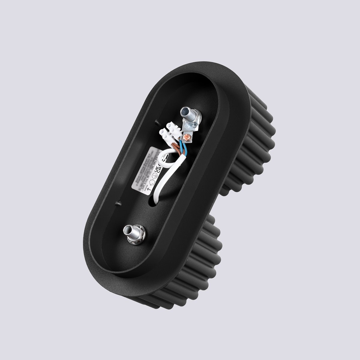 Plafonnier Aluminium Noir Gx53 2 Aura noir, EDEN
