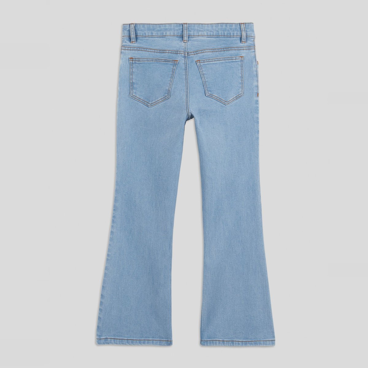Jean flare en coton BIO, certifié OEKO-TEX bleach denim, MONOPRIX KIDS