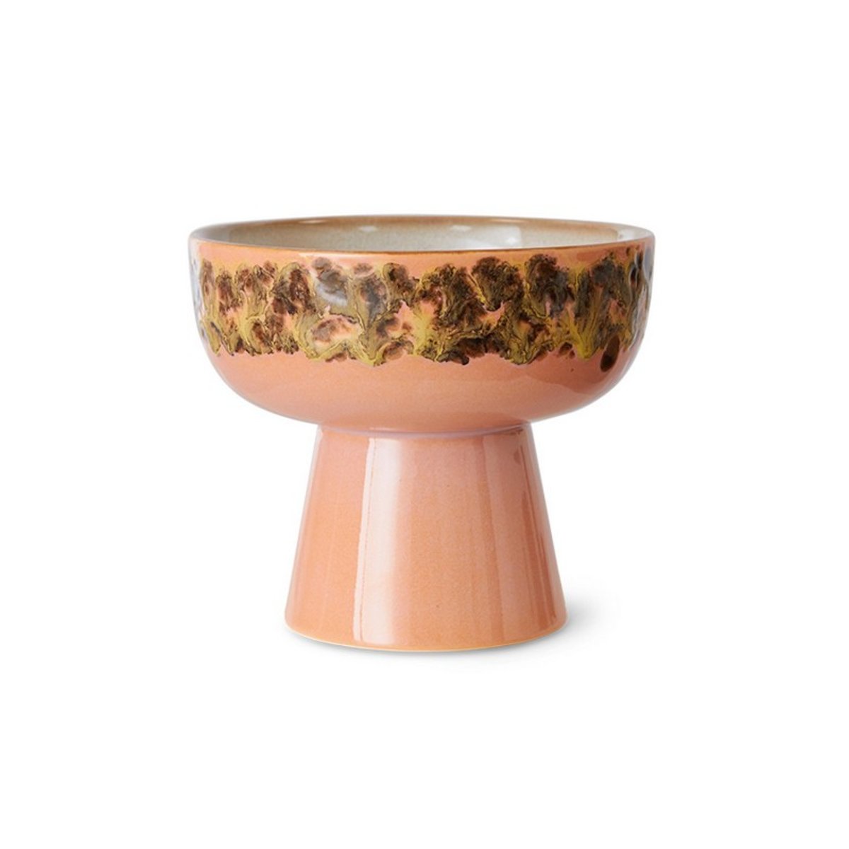 Bol sur pied céramique tapas Lush rose nude, HKLIVING