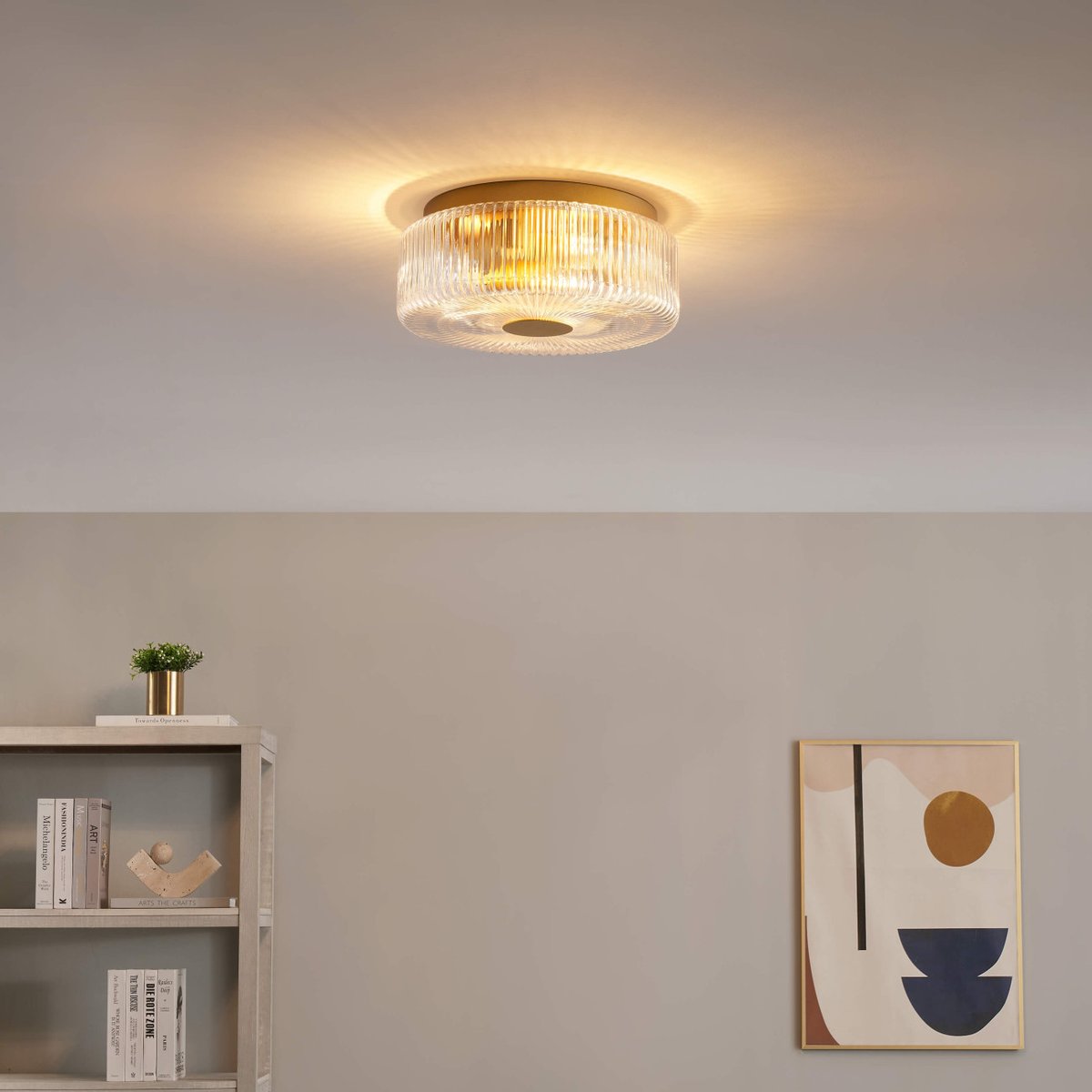 Petit luminaire verre et métal doré - PAOLINA transparent et doré, KOSILUM