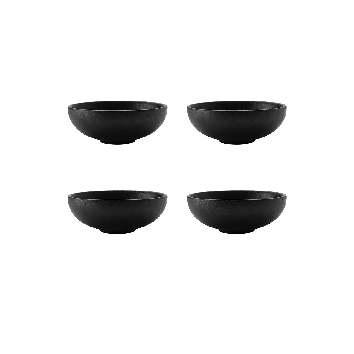 Set of 4 Caviar Black Coupe Bowls black, MAXWELL WILLIAMS