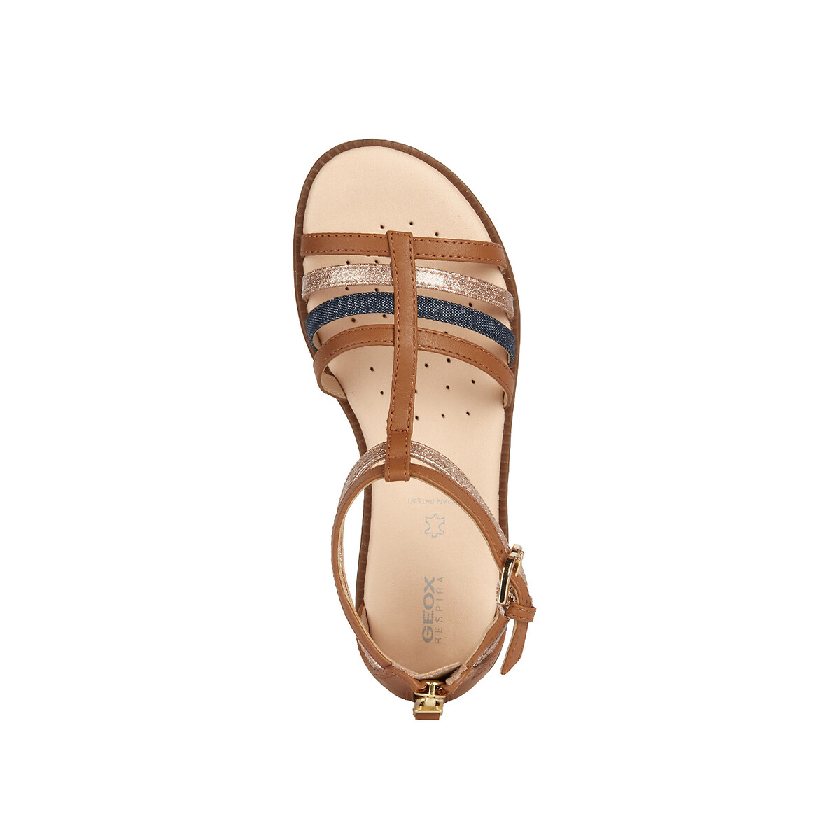 Sandales respirantes Karly cognac, GEOX