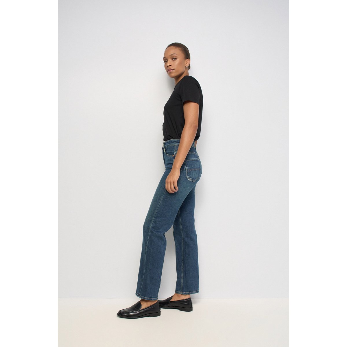 JEAN FAITH PUSH IN STRAIGHT bleu denim, SALSA JEANS