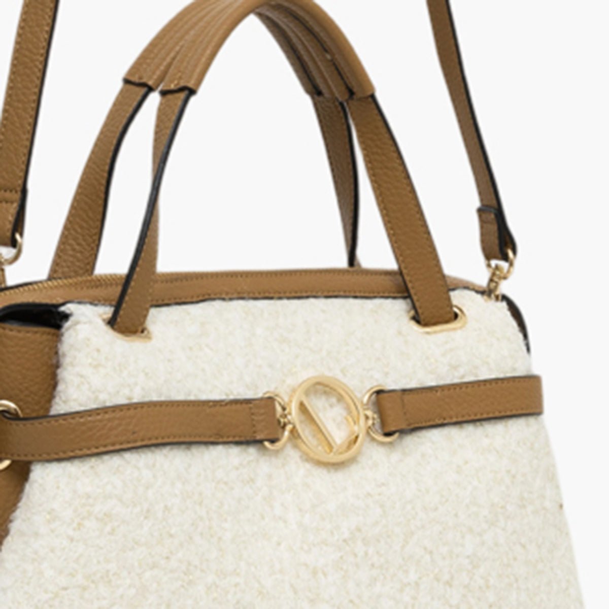 Sac shopper écru Theresa doré,ecru, LOLLIPOPS