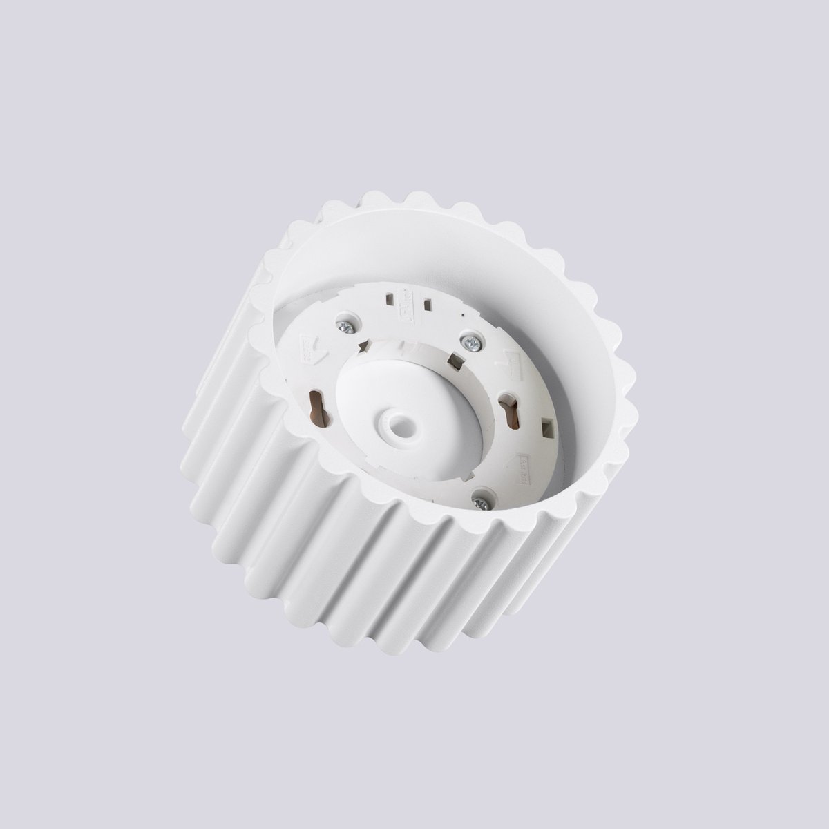 Plafonnier Aluminium Blanc Gx53 1 Aura blanc, EDEN